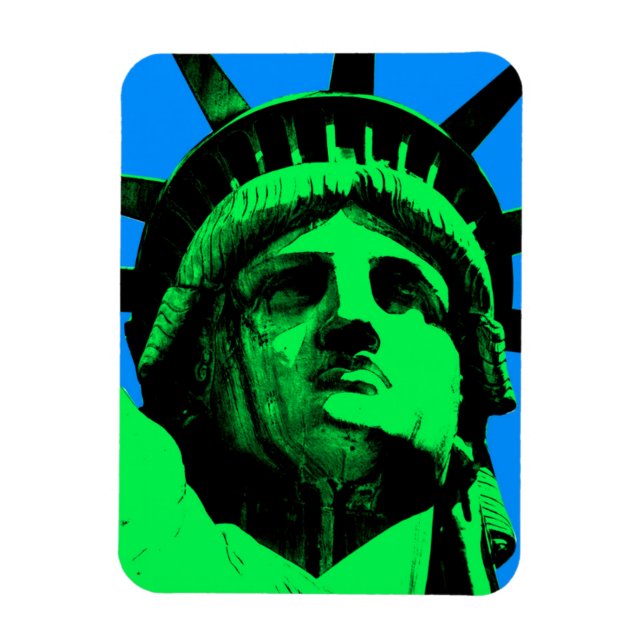 Ímã Estátua de pop Art da Liberdade (Vertical)