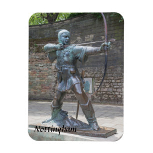 Ímã Estátua de Robin Hood pela foto do castelo de