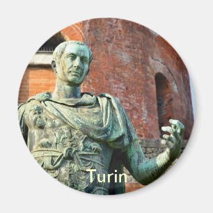 Imã Estátua de romano na frente ou ruínas antigas
