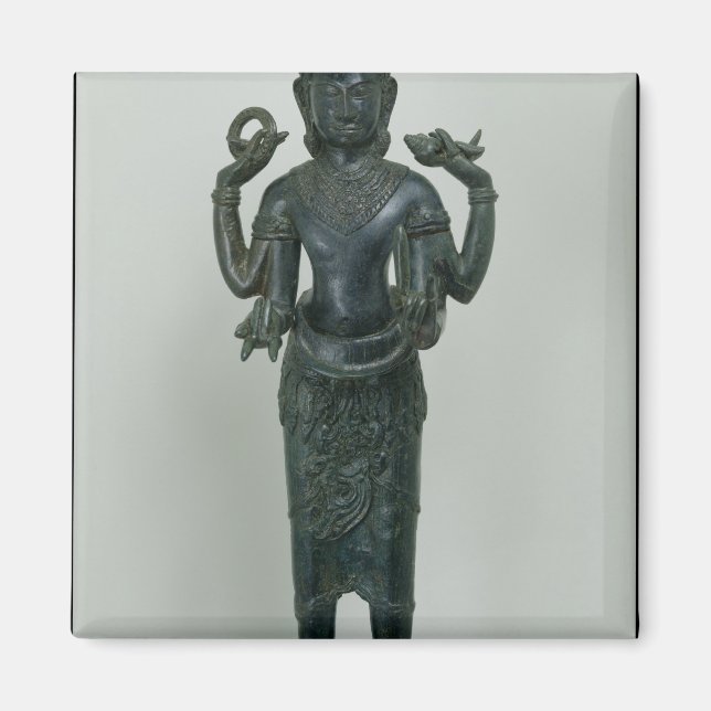 Imã Estátua de Vishnu em sua forma tripla de Vishnu (Frente)