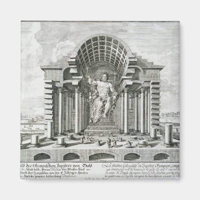 Imã Estátua de Zeus Olímpico, feita por Phidias em our (Frente)