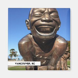 Imã Estátua do riso Vancouver Viagem Magnet
