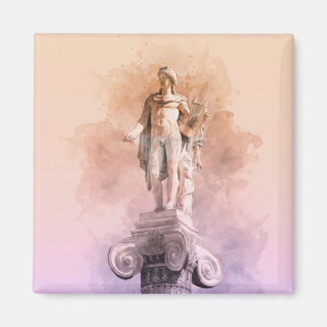 Imã Estátua grega clássica de Apollo (Frente)