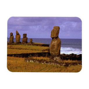 Ímã Estátua Moai da Plataforma Tahai Abstratos Páscoa