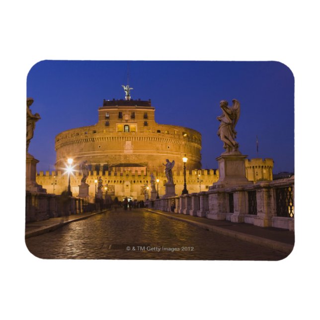 Ímã estátuas de anjo na Ponte Sant'Angelo com o (Horizontal)
