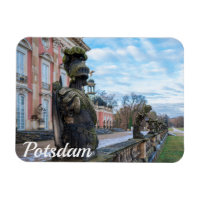 estátuas de cavaleiro pedras perto do palácio em P