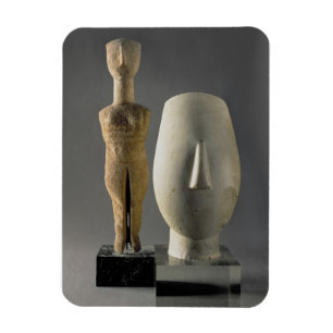 Ímã (Estatueta com braços cruzados, Cycladic de Lto