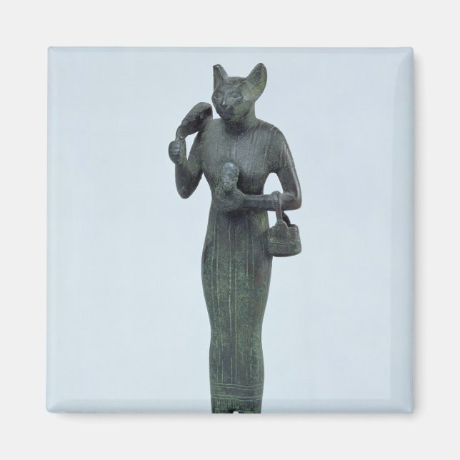 Imã Estatueta da Deusa Bastet (Frente)