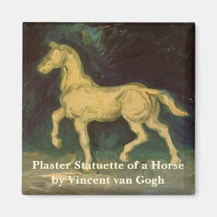 Imã Estatueta de Gesso de um Cavalo por Vincent van Go