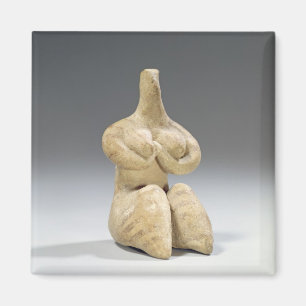 Imã Estatueta fêmea no estilo de Halaf, c.4500 BC (te