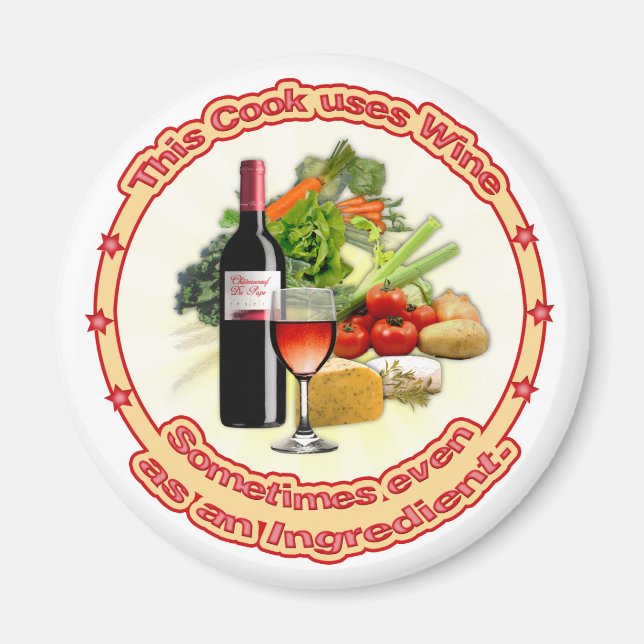 Imã Este Cook usa Vinho (Frente)