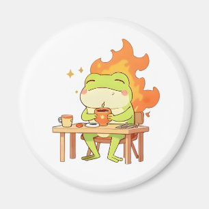 Imã Este Design Kawaii de Rã é Muito Engraçado