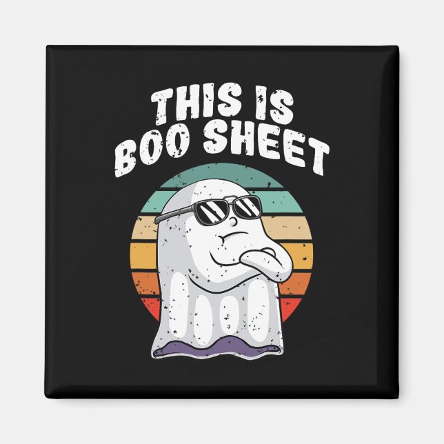 Imã Este É O Boo Sheet do Diversão Halloween O Fantasm (Frente)