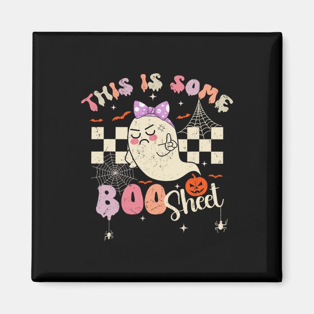 Imã Este É O Boo Sheet Ghost Retro Halloween Costu (Frente)