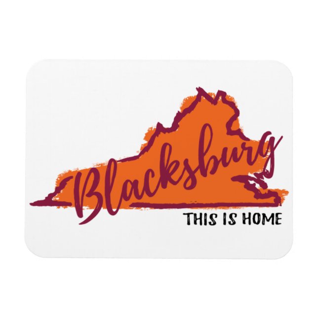 Ímã Este é o Home Blacksburg Virginia Hokie magnet (Horizontal)