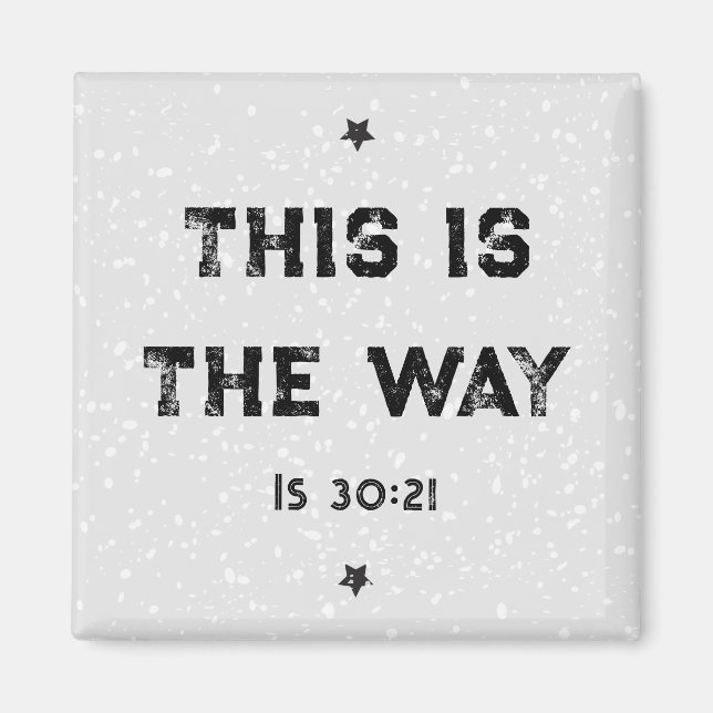 Imã Este é o Magnet Isaiah 30:21 (Frente)