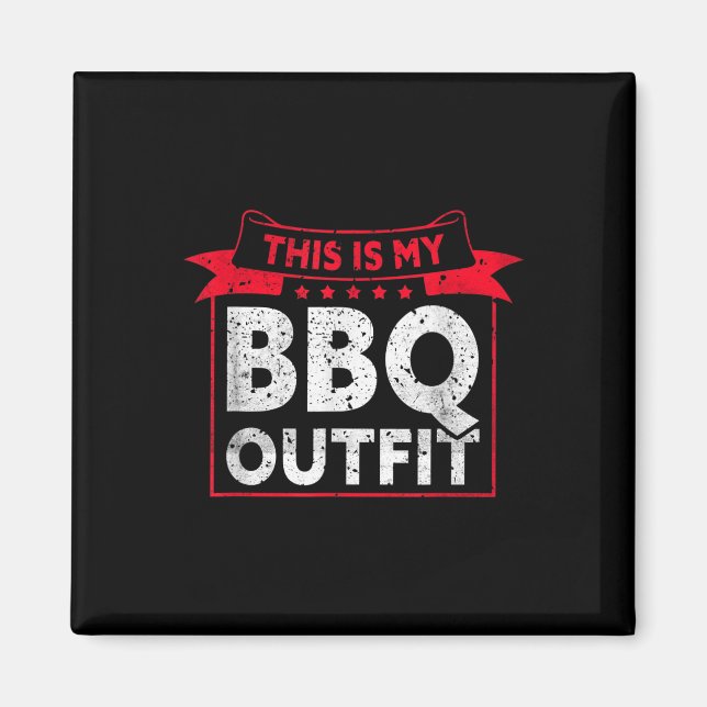 Imã Este É O Meu Churrasco - Barbecue Meat Grill Engra (Frente)