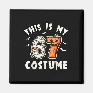 Imã Este é o meu disfarce de Halloween 67 número 6 7 M