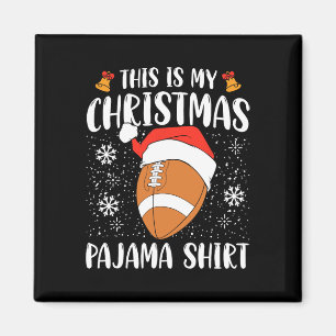 Imã Este É O Meu Esporte De Futebol Do Pajama De Natal