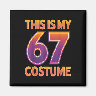 Imã Este é o meu figurino de Halloween 67 número 6 7 M