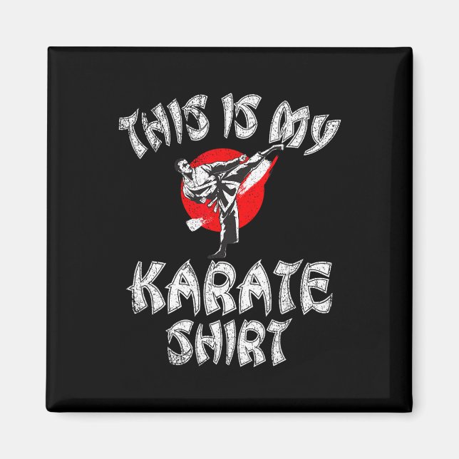 Imã Este É O Meu Karate De Camisa De Karate (Frente)