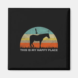 Imã Este É O Meu Lugar Feliz A Andar De Cavalo