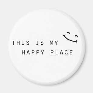 Imã este é o meu lugar feliz design moderno simples