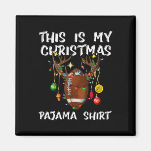 Imã Este É O Meu Natal Pajama Shirt Football Christy