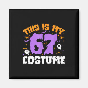 Imã Este É o Meu Traje de Halloween 67 Número 6 7 Meme