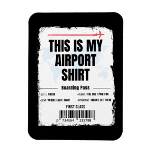 Ímã Este é o meu Viagem da Família de Camisas do Aerop