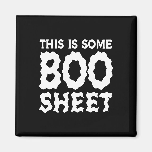 Imã Este É Um Brinde De Boo Sheet Halloween. (Frente)