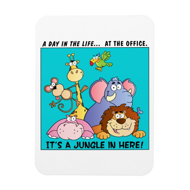 Ímã Este escritório é uma selva (Vertical)