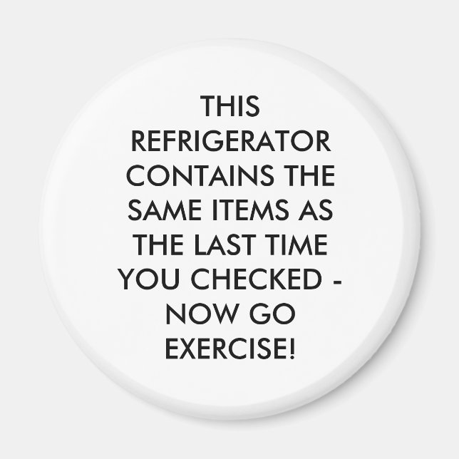 IMÃ ESTE FRIGORÍFICO CONTÉM OS MESMOS ITENS QUE... (Frente)