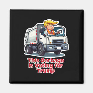 Imã Este Lixo Está Votando Trump Caminhão de Lixo Engr