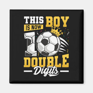 Imã Este Menino de Dois Dígitos Futebol Menino de 10 A