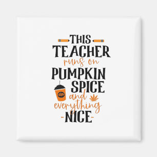 Imã Este Professor Funciona Com Especiarias De Pumpkin