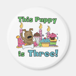 Imã Este Puppy tem três Camisetas e presentes
