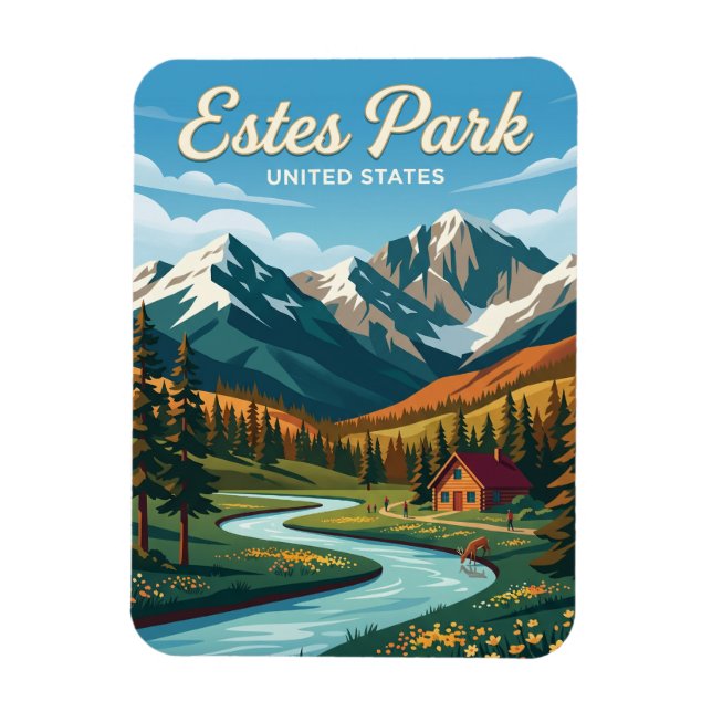 Ímã Estes Park Colorado (Vertical)