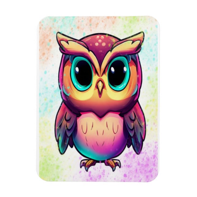 Ímã Estes são cartões de acesso alfabéticos coloridos. (Vertical)