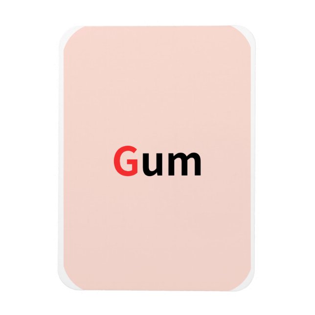 Ímã Estes são cartões de acesso alfabéticos coloridos. (Vertical)