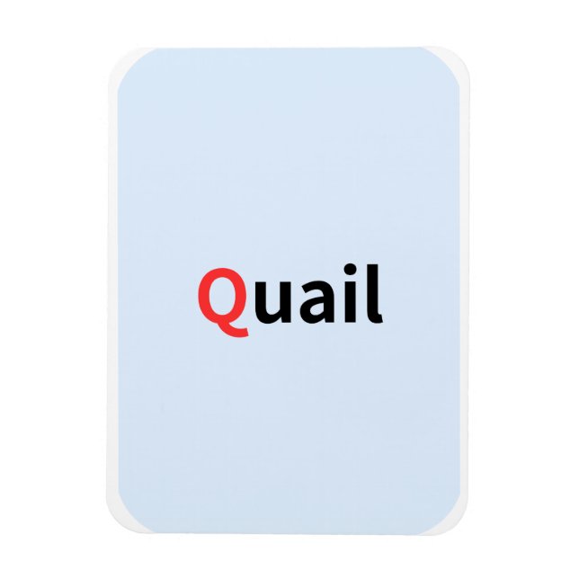 Ímã Estes são cartões de acesso alfabéticos coloridos. (Vertical)