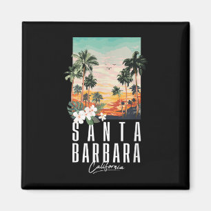 Imã Estética da Praia da Califórnia Santa Bárbara Palm