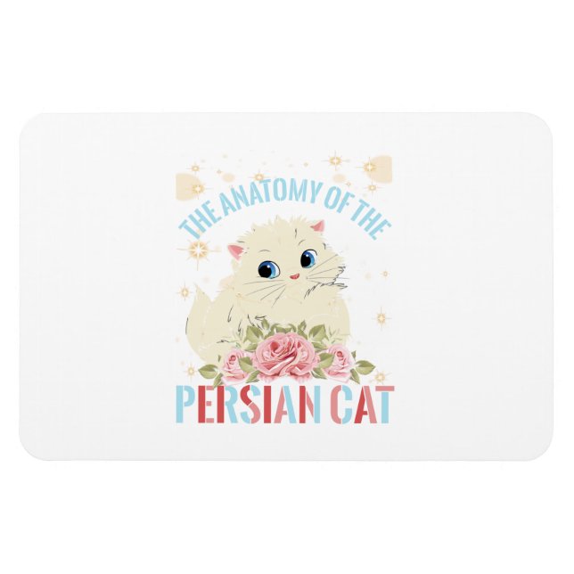 Ímã Estética Do Gato, A Anatomia Do Gato Persa (Horizontal)