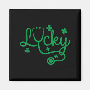 Imã Estetoscópio Lucky Shamrock, Enfermeira do Dia de