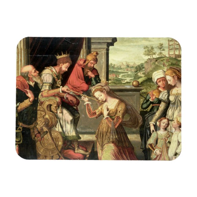Ímã Esther, antes do Rei Ahasuerus, com Haman sendo en (Horizontal)
