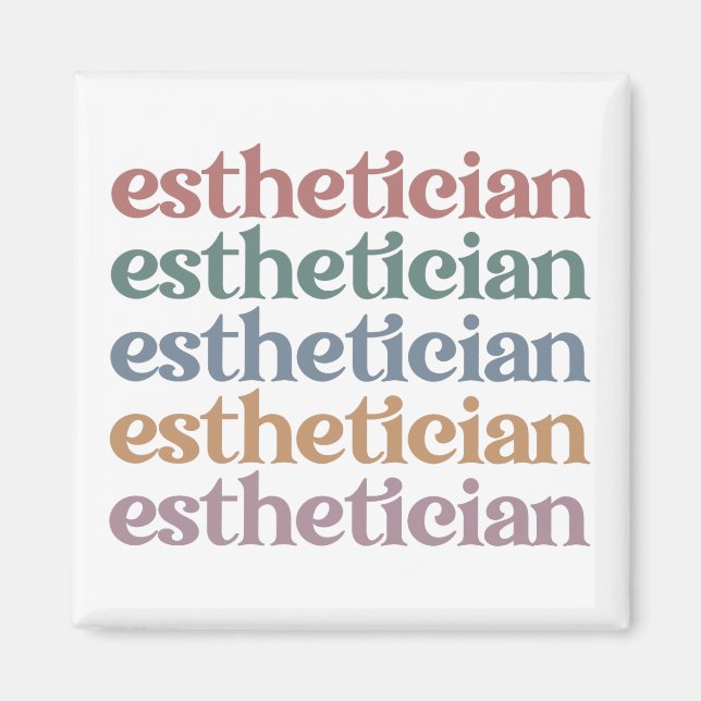 Imã Estheticista Cosmetólogo Beauticista maquiadora (Frente)