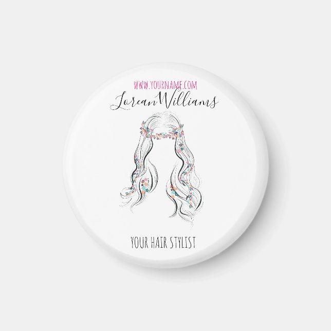 Imã Estilhador de Cabelo de Casamento Bonito Boho Boho (Frente)