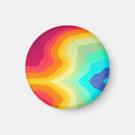 Imã Estilista Colorido Moderno Rachado