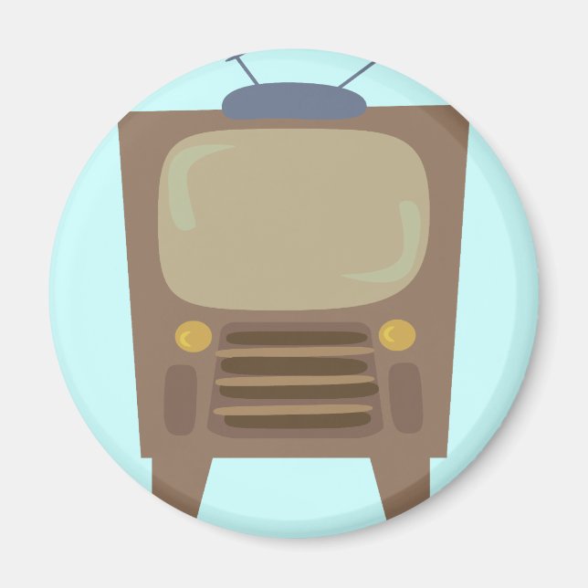 Imã Estilo 1950 Vintage TV (Frente)