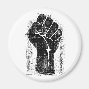 Imã Estilo afligido Grunge do punho da solidariedade